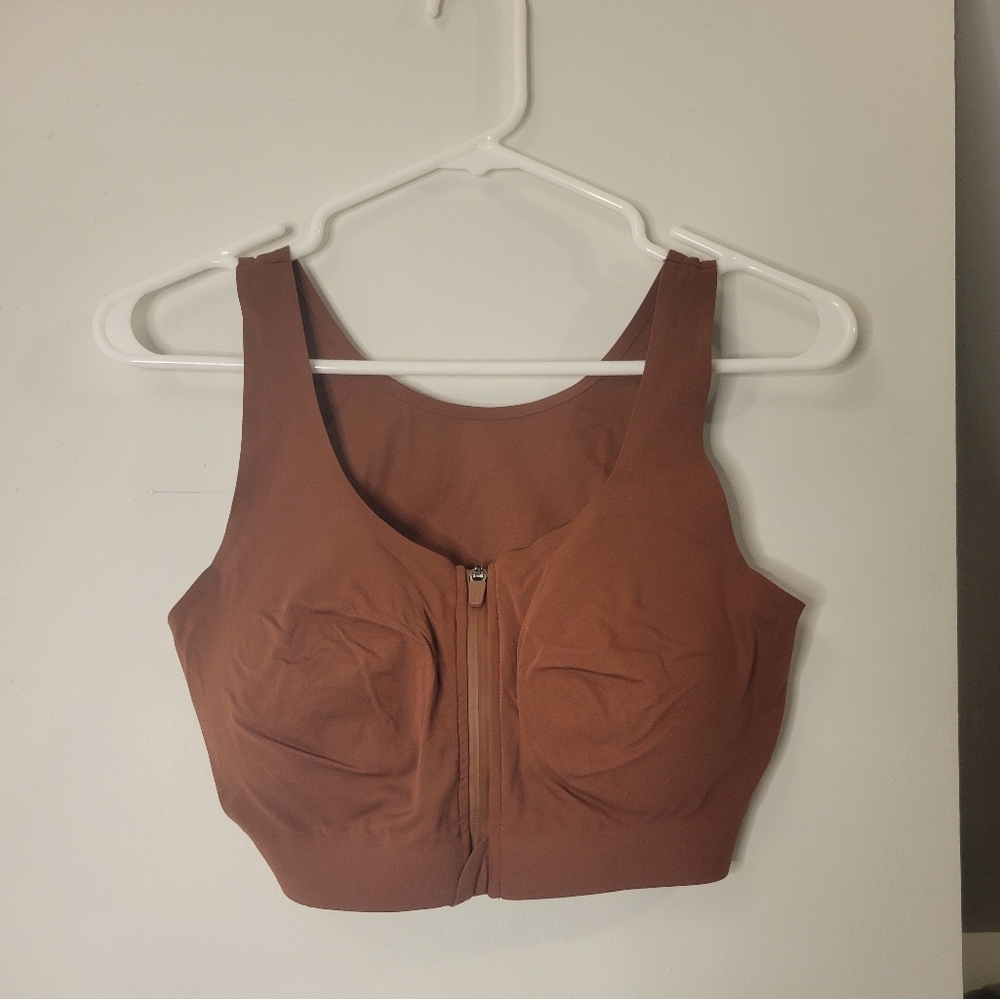 Zyia front zipper access Bra, NWOT